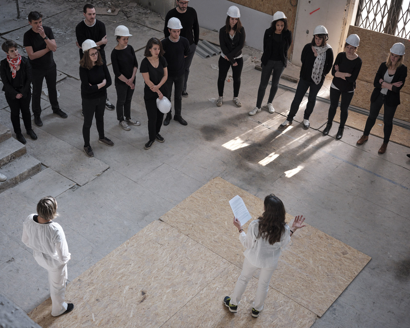 Le MAM en chantier 20 mai 2019
Avec la chorégraphe Annick Charlot et ses danseurs et les architectes d'H2o.