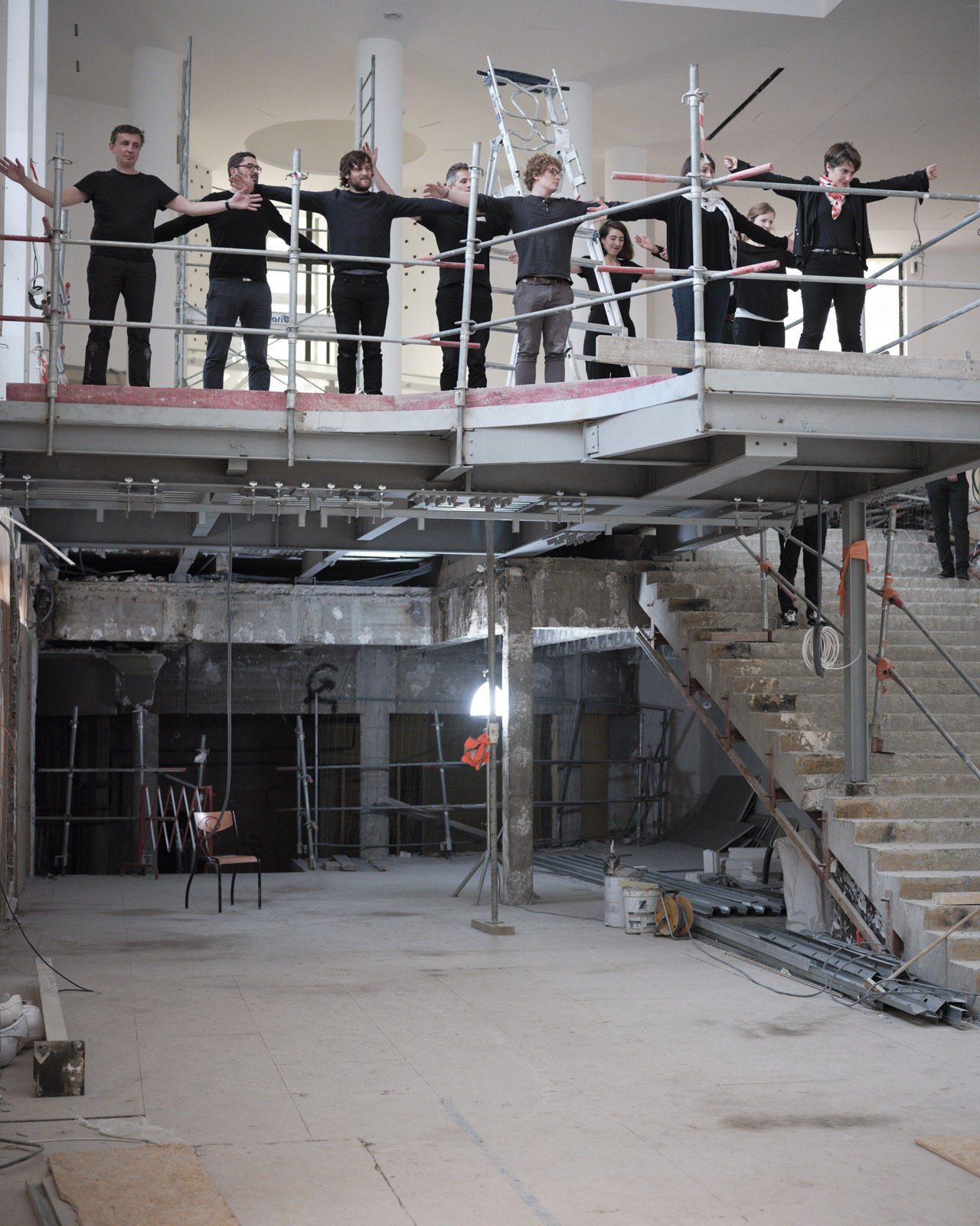 Le MAM en chantier 20 mai 2019
Avec la chorégraphe Annick Charlot et ses danseurs et les architectes d'H2o.