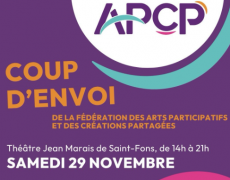 Retrouvez Annick Charlot – Coup d’envoi de la Fédération des arts participatifs  et des créations partagées – 29 nov. 2025 – Théâtre Jean Marais de St Fons (69)